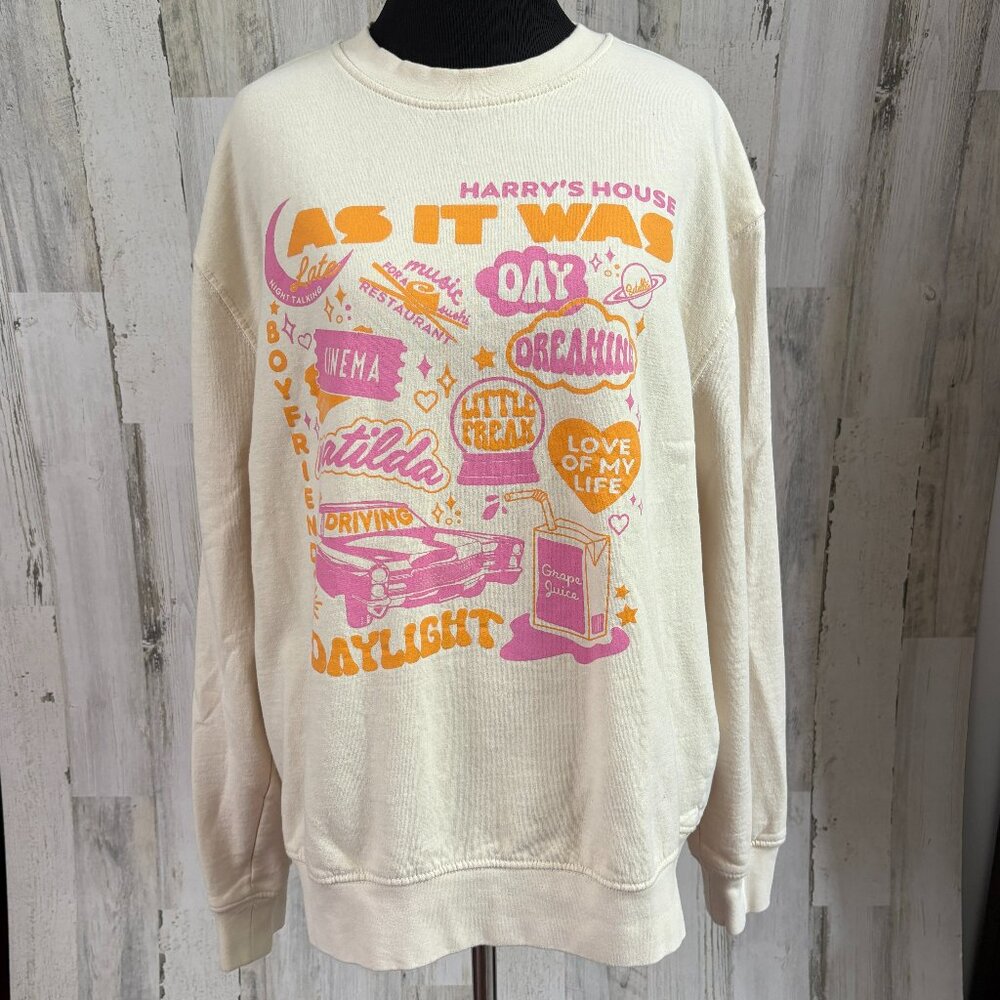 Girl Tribe Women's Size Large Harry's House Crewneck Sweatshirt Harry Styles